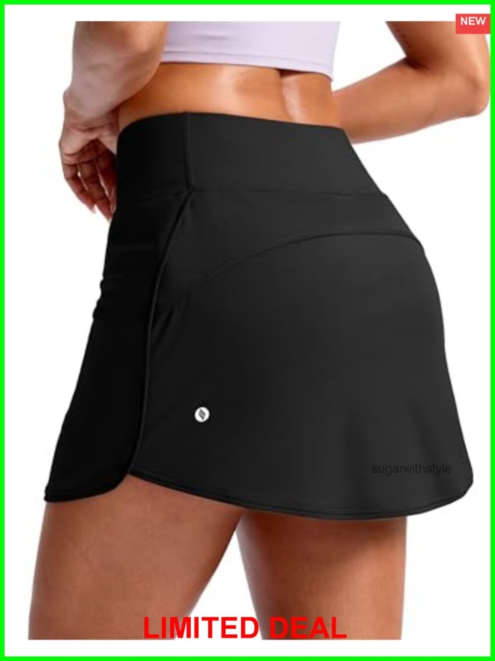 High Waisted Skort with Pockets for Golf Tennis Active